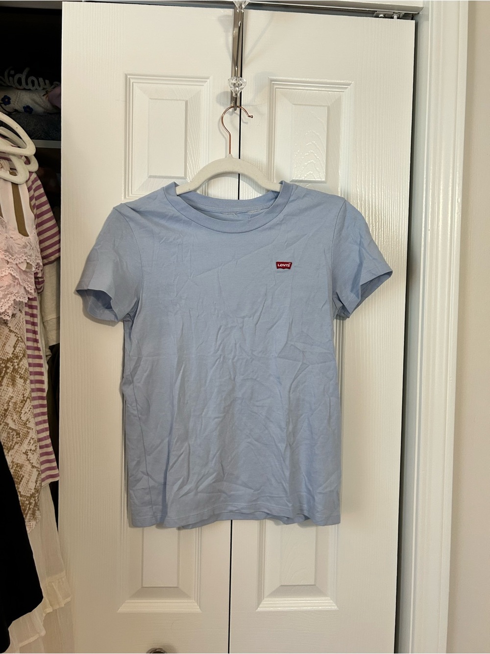 Levi's Light Blue Short Sleeve Logo Tee